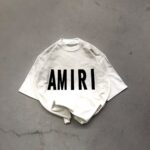تیشرت تیکه دوزی سفید (AMIRI)